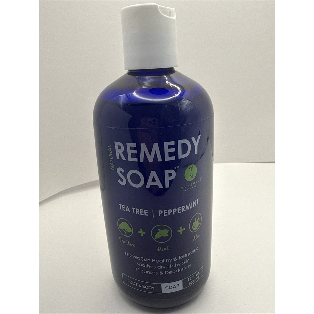 Truremedy Naturals Remedy Tea Tree Oil Body Soap Body Wash 12 oz Peppermint